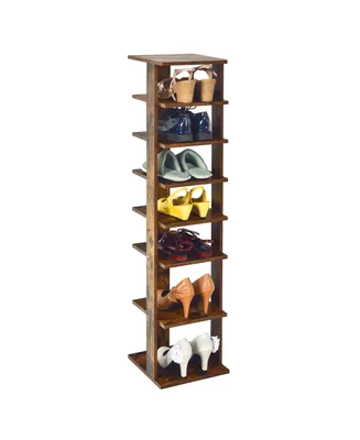 7-Tier Shoe Rack Free Standing Shelf Storage Tower