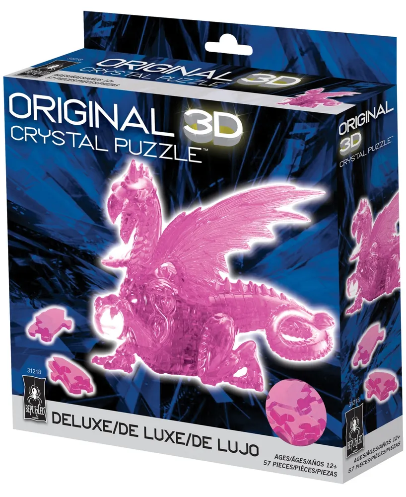 Bepuzzled 3D Crystal Puzzle Dragon, 57 Pieces