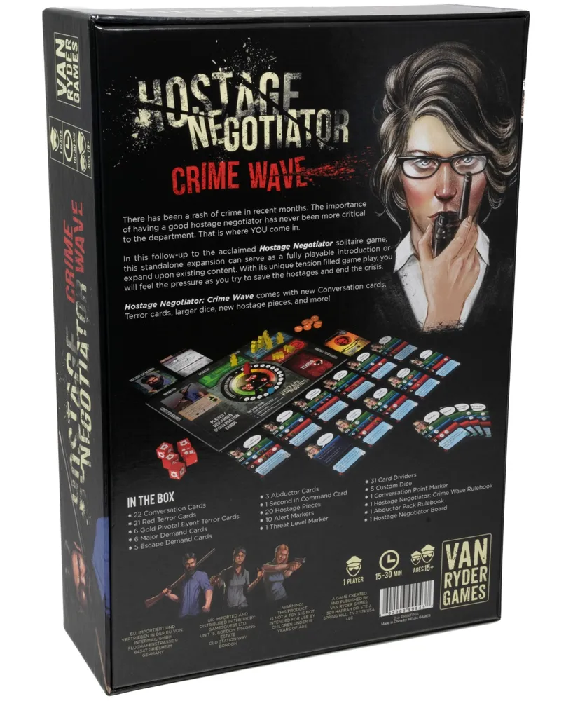Van Ryder Games Hostage Negotiator Strategy Game Crime Wave