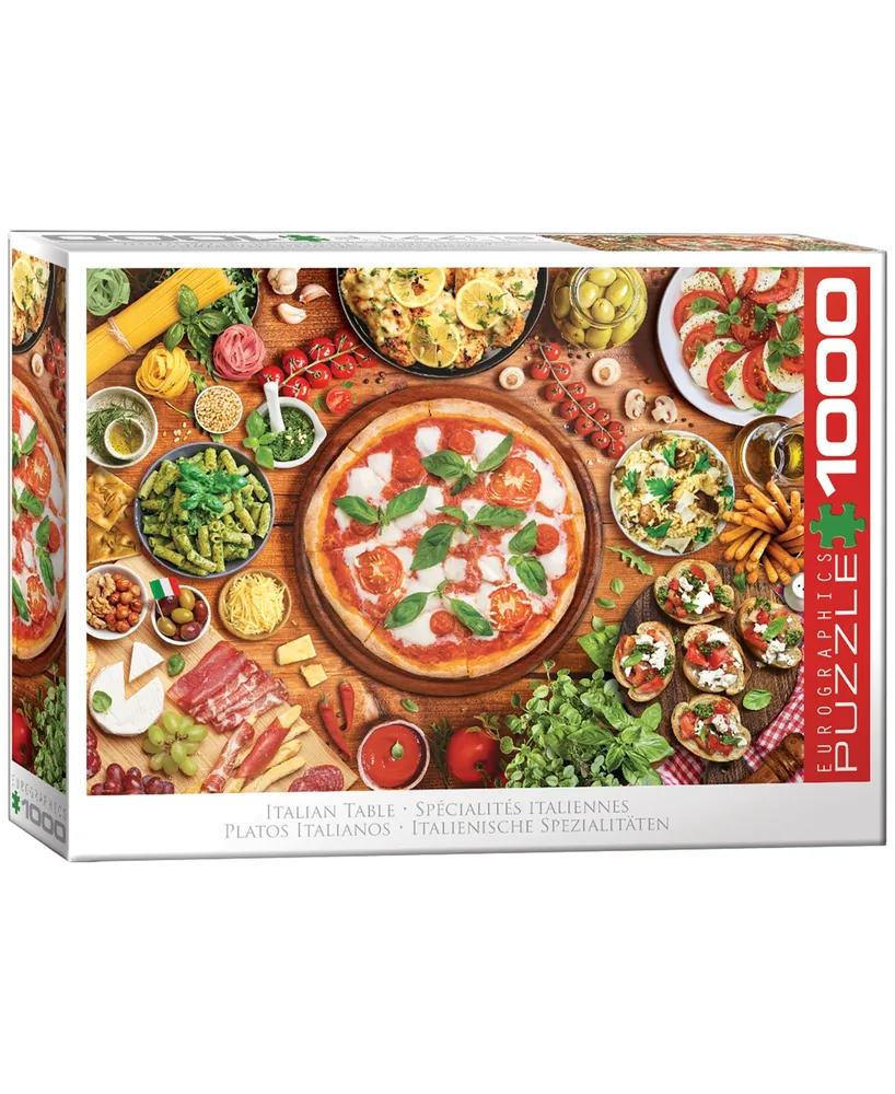 Eurographics Incorporated Flavors of the World Italian Table Jigsaw Puzzle, 1000 Pieces