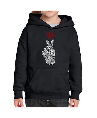 Big Girl's Word Art Hooded Sweatshirt - K-Pop