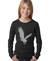 La Pop Art Girls Word Long Sleeve T-Shirt - Eagle