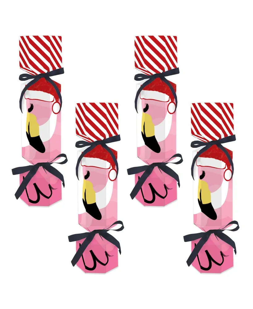 Flamingle Bells No Snap Tropical Christmas Party Favors Diy Cracker Boxes 12 Ct