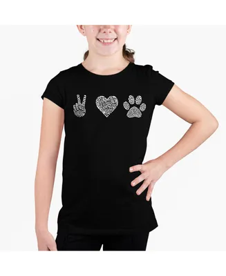 Big Girl's Word Art T-shirt