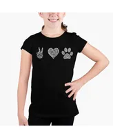 Big Girl's Word Art T-shirt