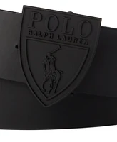 Polo Ralph Lauren Men's Shield-Buckle Leather Belt
