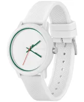 Lacoste Unisex L.12.12 White Silicone Strap Watch 42mm