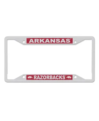 Wincraft Arkansas Razorbacks Chrome Colored License Plate Frame
