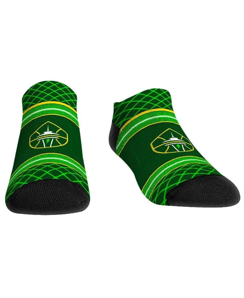 Men's and Women's Rock 'Em Socks Seattle Storm Net Striped Ankle Socks