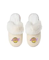 Women's Foco Los Angeles Lakers Open Back Slippers