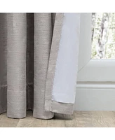 Ricardo Grasscloth 2/Way Pinch Pleated w/Back Tabs Pair Curtain 100"W x 96"L