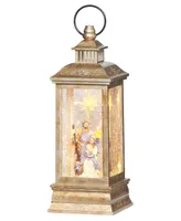11" H Light Emitting Diode (Led) Swirl Bronze Lantern