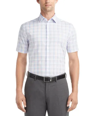 Van Heusen Men's Slim-Fit Flex Collar Short-Sleeve Dress Shirt
