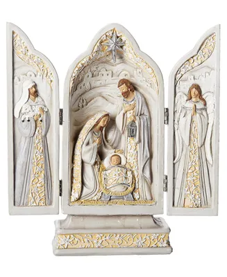 10" Triptych with Holy Family