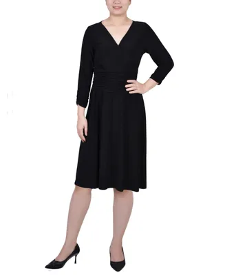 Ny Collection Women's Ruched A-line Dress
