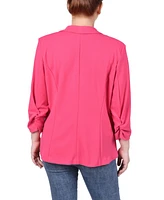 Ny Collection Women's 3/4 Sleeve Scuba Crepe Jacket