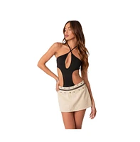 Edikted Women's Unity cut out bodysuit