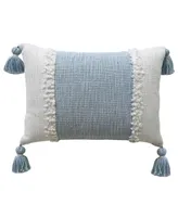 Vibhsa Linden Street Handloom Woven Textured Elegant Decorative Pillow, 14'' x 20''