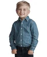 Polo Ralph Lauren Toddler and Little Boys Cotton Chambray Shirt