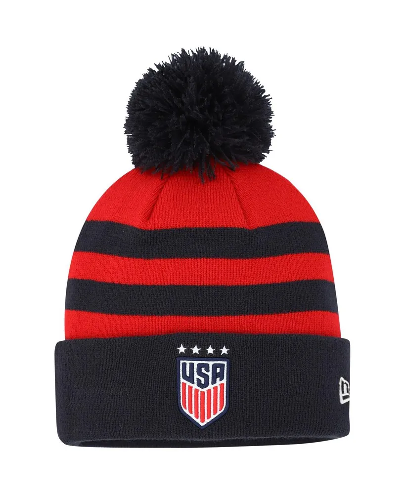 Men's New Era Uswnt Team Cuffed Knit Hat with Pom