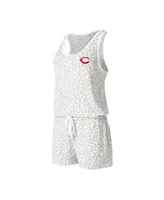 Women's Concepts Sport Cream Cincinnati Reds Montana Hacci Knit Romper