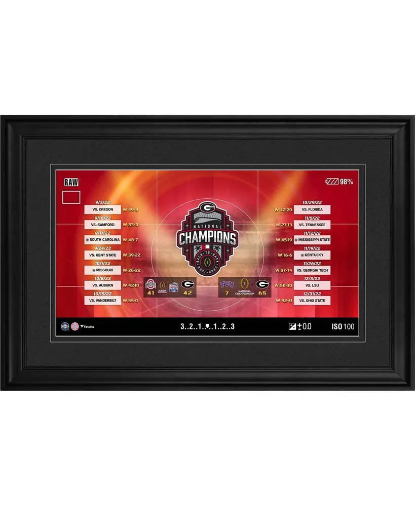 Fanatics Authentic Georgia Bulldogs College Football Playoff 2022 National Champions 10'' x 18'' Collage