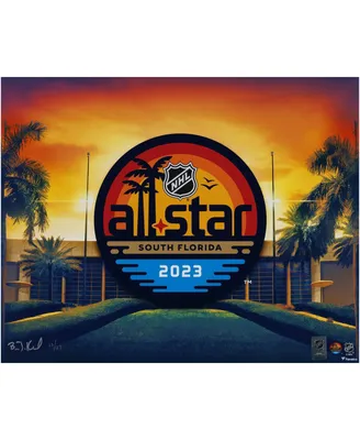 2023 Nhl All-Star Game 16" x 20" Photo Print - Designed and Signed by Artist Brian Konnick - Limited Edition of 23
