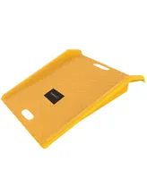 Driveway Curb Ramp - Heavy Duty, Portable Curb Ramp with 1000lb Capacity - For Furniture Dollies, Hand Trucks, or Moving Carts by Stalwart (Yellow)