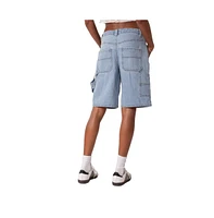 Low Rise Bermuda Denim Carpenter Shorts