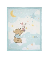 Bedtime Originals Disney Baby Starlight Pooh 3-Piece Blue Nursery Crib Bedding Set