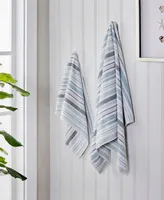 Skl Home Farmhouse Stripe Cotton Bath Towel, 54" x 28"