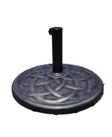 22'' Round Umbrella Base Stand Market Patio Standing Outdoor Living Heavy Duty