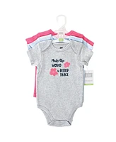 Hudson Baby Girls Cotton Bodysuits