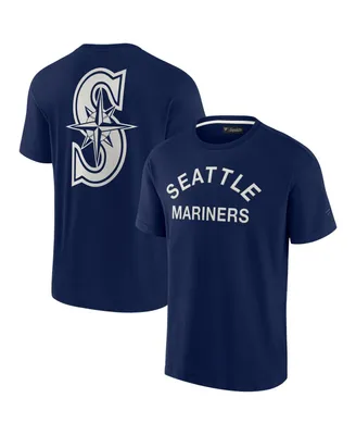 Men's and Women's Fanatics Signature Navy Seattle Mariners Super Soft Short Sleeve T-shirt