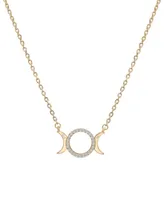 Audrey by Aurate Diamond Triple Moon 18" Pendant Necklace (1/10 ct. t.w.) in Gold Vermeil, Created for Macy's