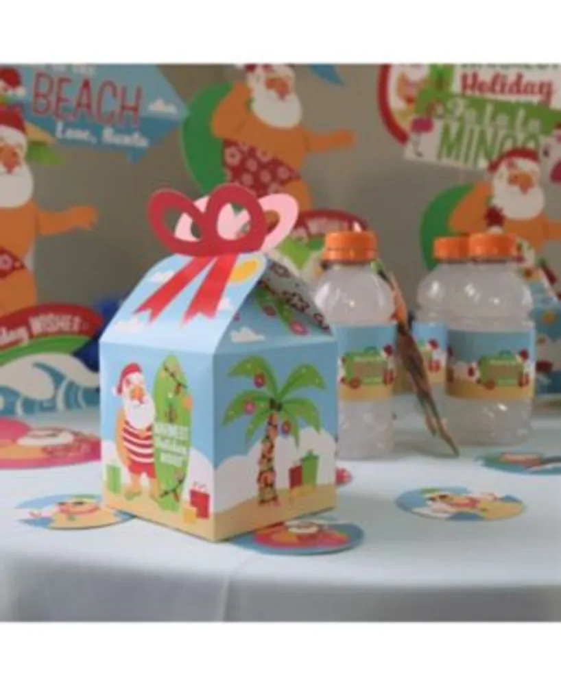 Santa on the Beach Tropical Christmas Wrapping Paper Holiday Gift