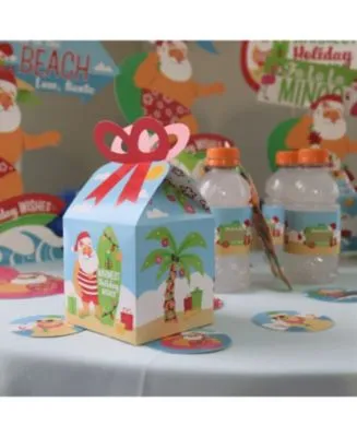 Big Dot Of Happiness Tropical Christmas Beach Santa Holiday Party Supplies Decorations