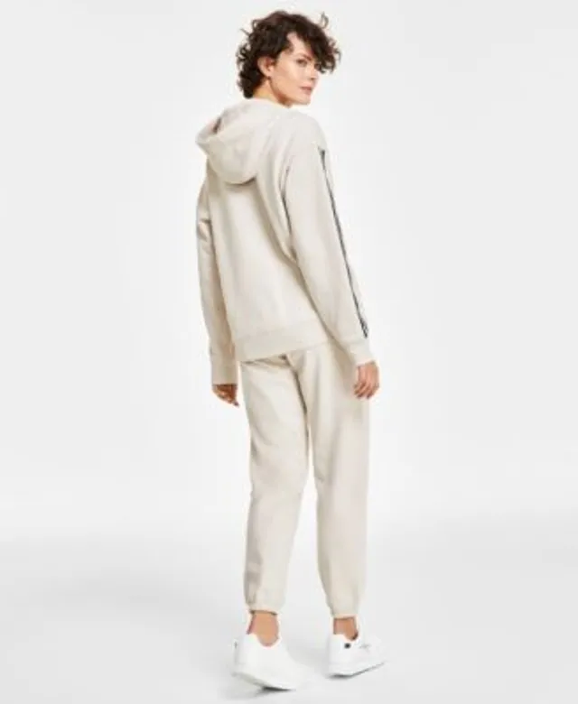 Calvin Klein Women's Logo Trim Hoodie & Jogger Pants - Macy's