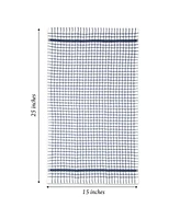 Sloppy Chef Classic Checkered Kitchen Towels (Pack of 6), 100% Cotton, 15x25 in.