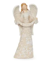 7.5" H 7 Piece Set Nativity with Angel