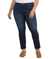 Jag Plus Cassie Mid Rise Slim Straight Leg Jeans