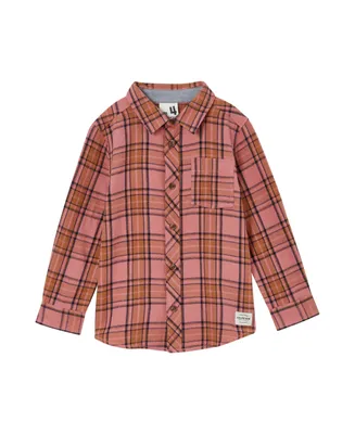 Cotton On Toddler Boys Rugged Long Sleeve Collared Shirt