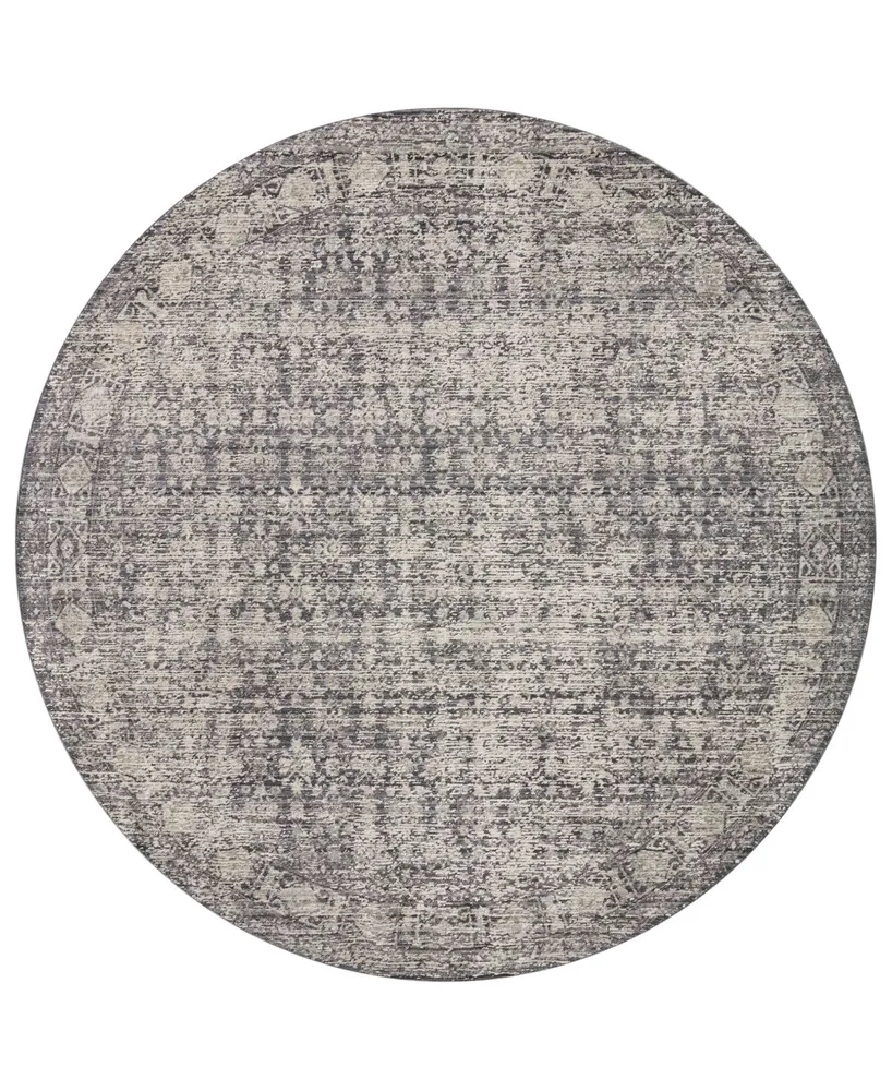 Amber Lewis x Loloi Alie Ale- 5'3" x 5'3" Round Area Rug