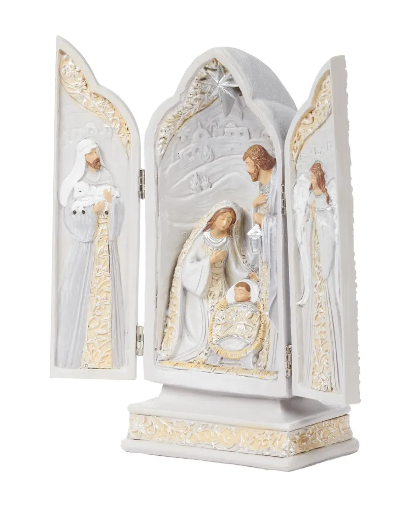 10" Triptych with Holy Family
