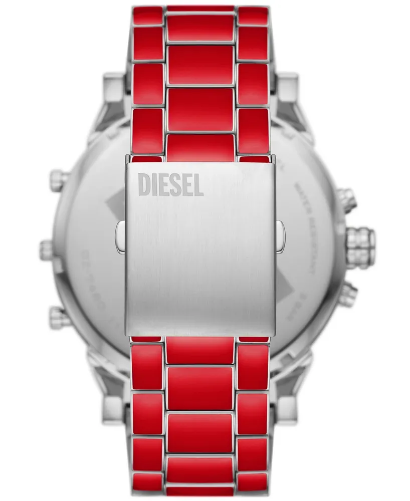 Diesel Men's Mr. Daddy 2.0 Quartz Chronograph Red Stainless Steel Watch 57mm