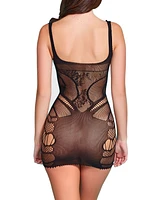 Hauty Women's 1 Piece Seamless Hosiery Lingerie Chemise