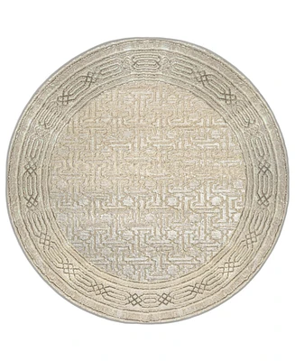 Closeout! Km Home Davide 1231 5'3" x Round Area Rug