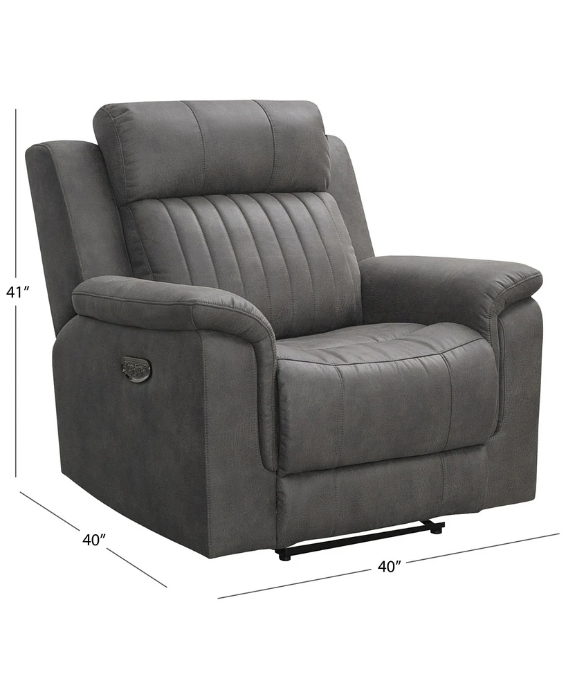 Gabrielle Fabric Power Recliner with Power Headrest