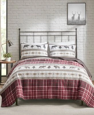 Woolrich Winter Valley Oversized Microfiber 3 Piece Quilt Set Collection