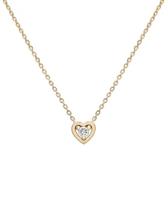 Audrey by Aurate Diamond Heart 18" Pendant Necklace (1/10 ct. t.w.) in Gold Vermeil, Created for Macy's